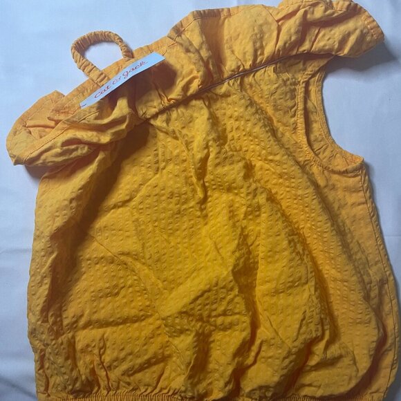 Cat & Jack One-Shoulder Orang Tank Top with. Size S (6/7). 74% RAYON. - Picture 2 of 7